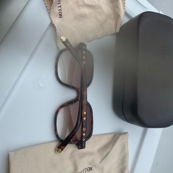 Louis Vuitton Brown Oversized Sunglasses - Picture 7 of 13